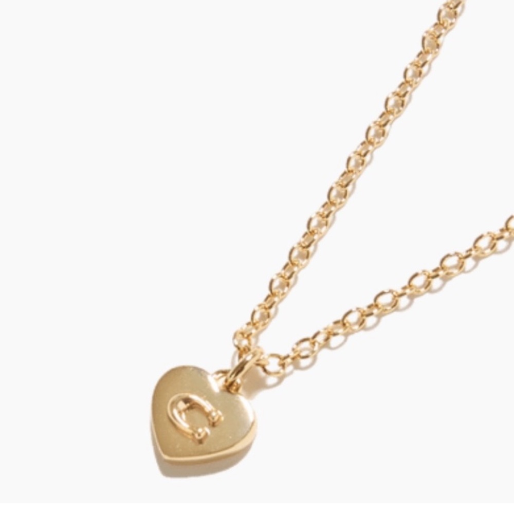 NWT COACH Gold Heart Reversible Charm Necklace - Picture 2 of 15